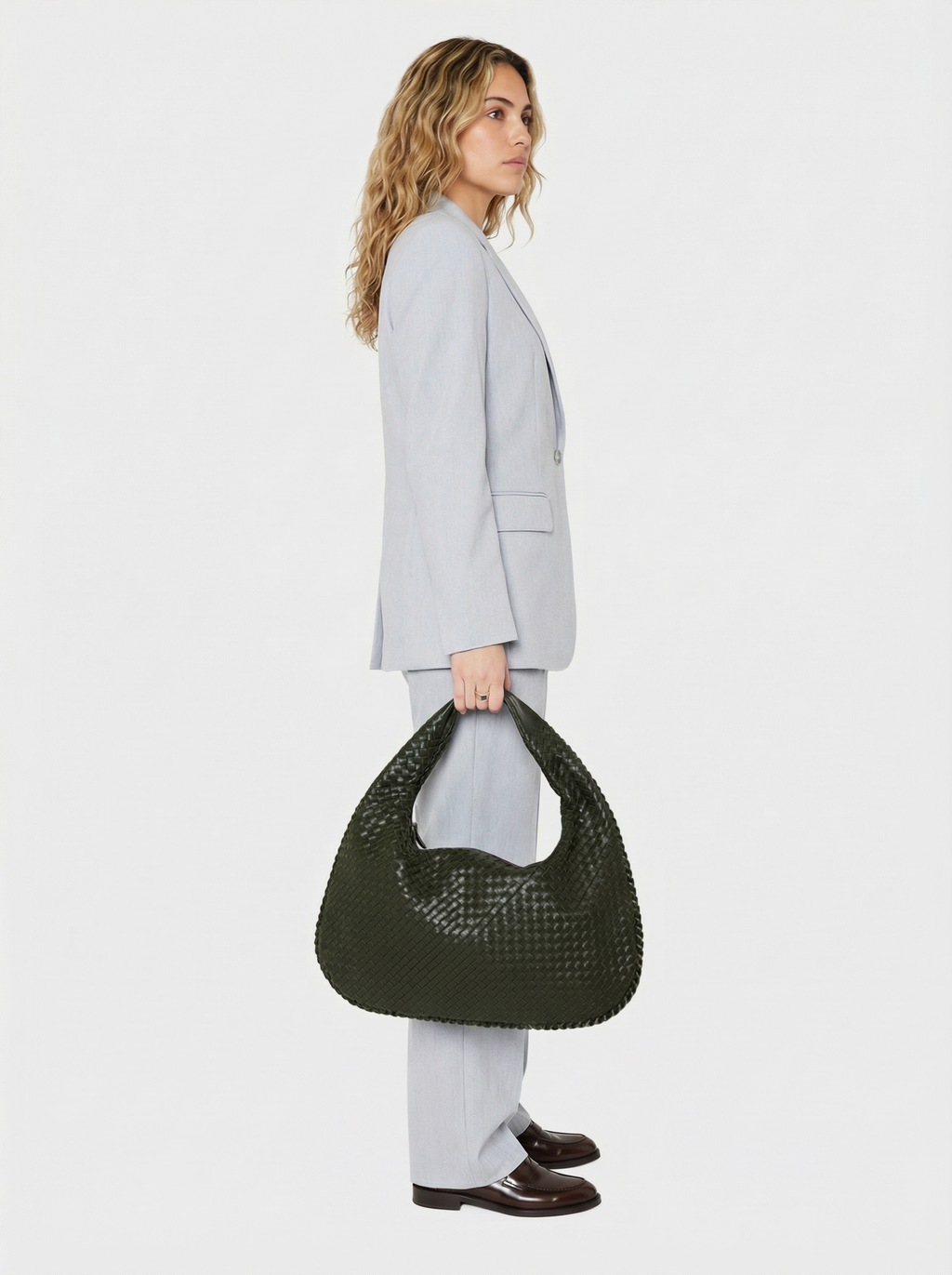 Vegan Leather Everyday Shoulder Bag | Green